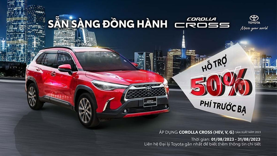 Chương Trình Khuyến Mãi Tháng 8/2023: Sẵn Sàng Đồng Hành Cùng Corolla Cross