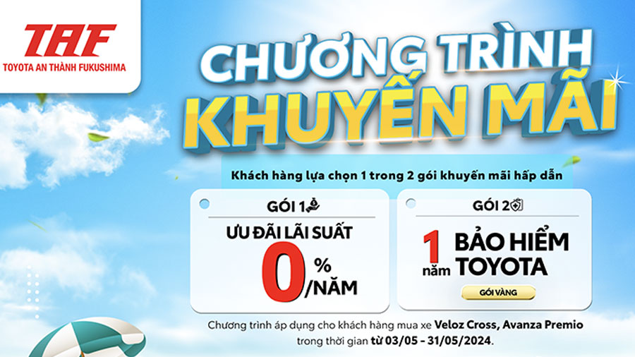 Chương Trình Khuyến Mãi Toyota Tháng 5/2024: Lãi Suất Chỉ Còn 0%/Năm